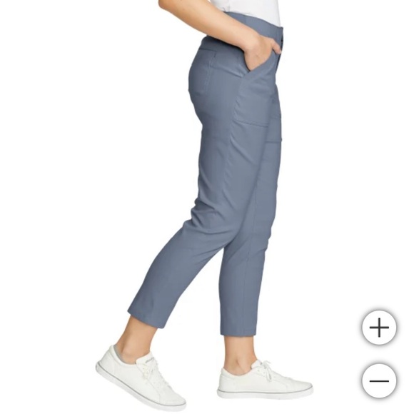 NWT Eddie Bauer Women UPF 50+ Performance Stretch Horizon Straight Ankle Pant - Picture 3 of 4